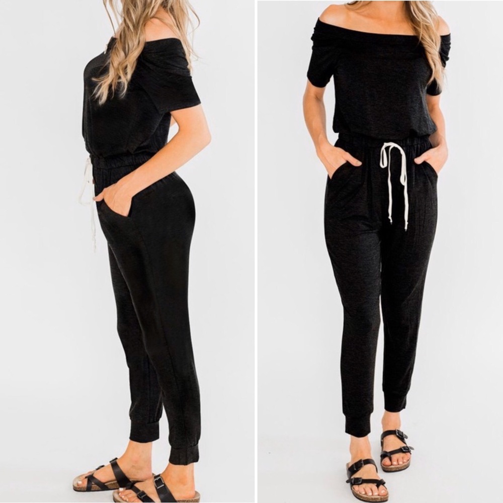 Off the Shoulder Jumpsuit